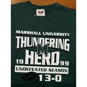 NOS 1999 Marshall University Thundering Herd Undefeated‎ Season Mens XL USA Made